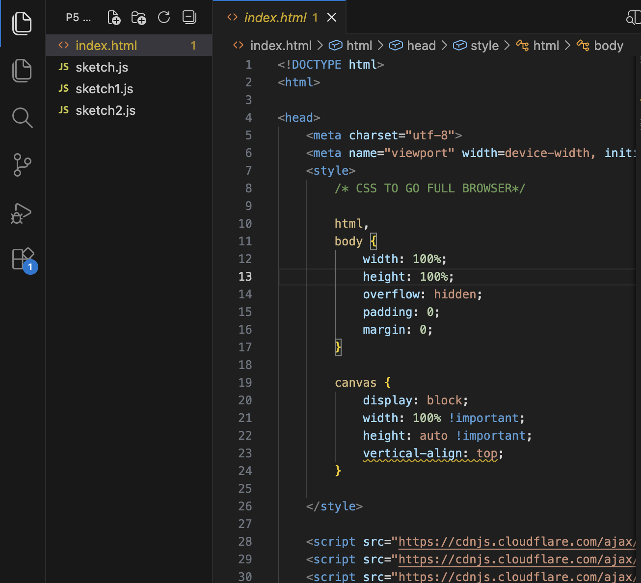 This is the code given with a few adjustments